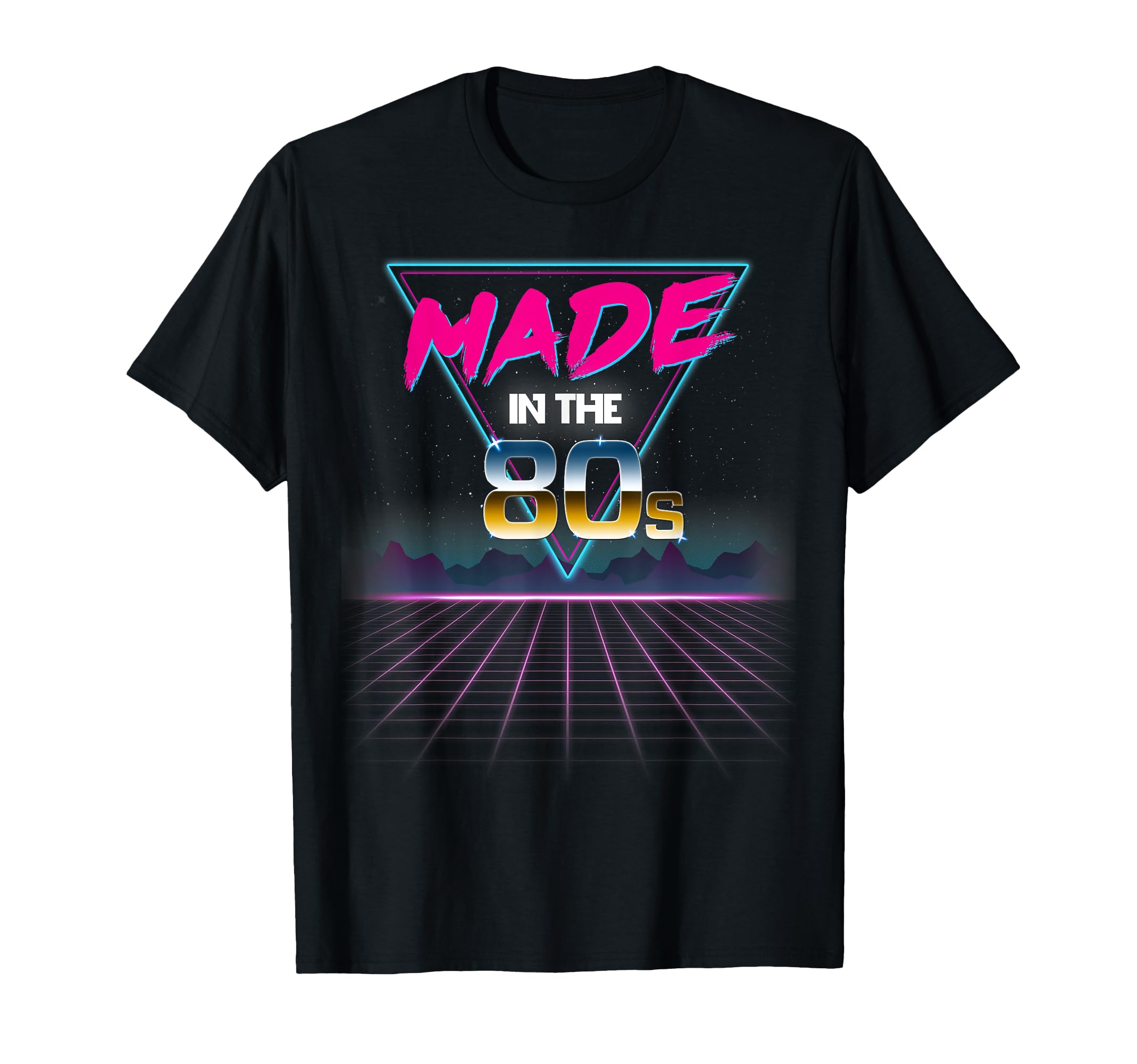 Made 80S 80S Grid T-Shirt - Novelty Apparel Unisex - T-Shirt, Sweatshirt, Hoodie