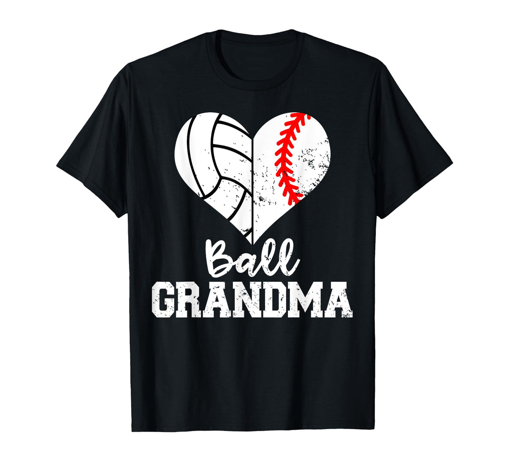 Ball Grandma Funny Baseball Volleyball T-Shirt - Unique Graphic Unisex - T-Shirt, Sweatshirt, Hoodie