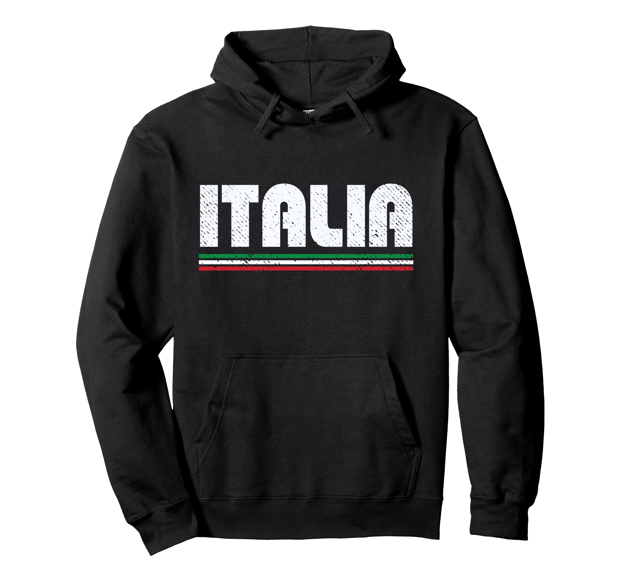 Italia Distressed Italy Hoodie - Novelty Apparel Unisex - T-Shirt, Sweatshirt, Hoodie