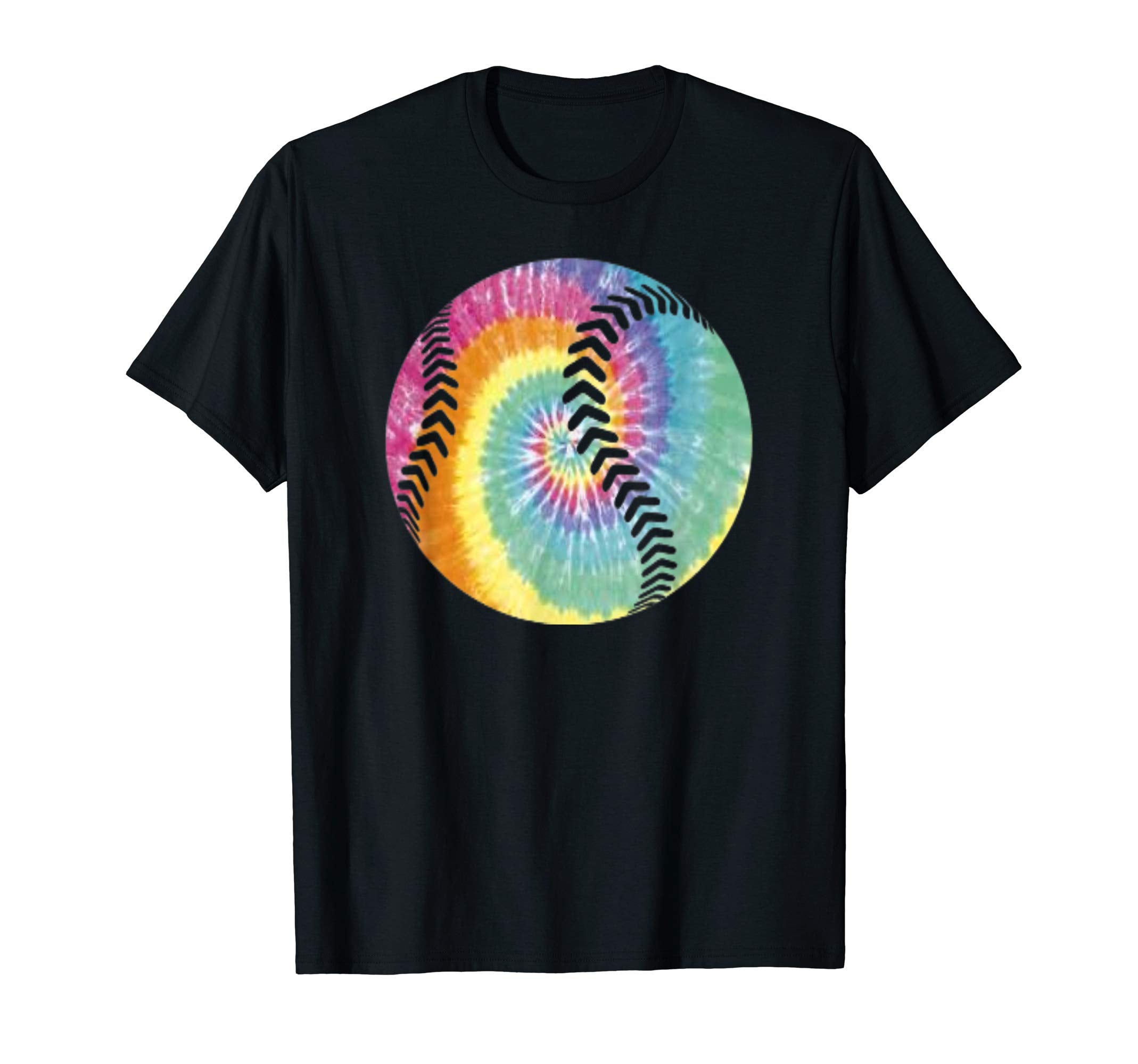 Tie Dye Softball Baseball Player T-Shirt - Casual Everyday Wear Unisex - T-Shirt, Sweatshirt, Hoodie