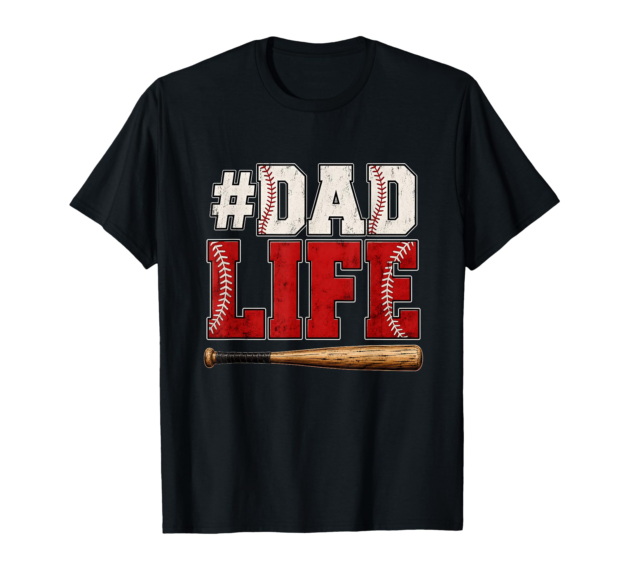 Dad Life Baseball Funny Sporty Fathers T-Shirt - Fun Novelty Design Unisex - T-Shirt, Sweatshirt, Hoodie