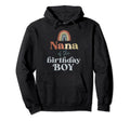 Nana Birthday Boho Rainbow Party Hoodie - Streetwear Style Men Women - T-Shirt, Sweatshirt, Hoodie