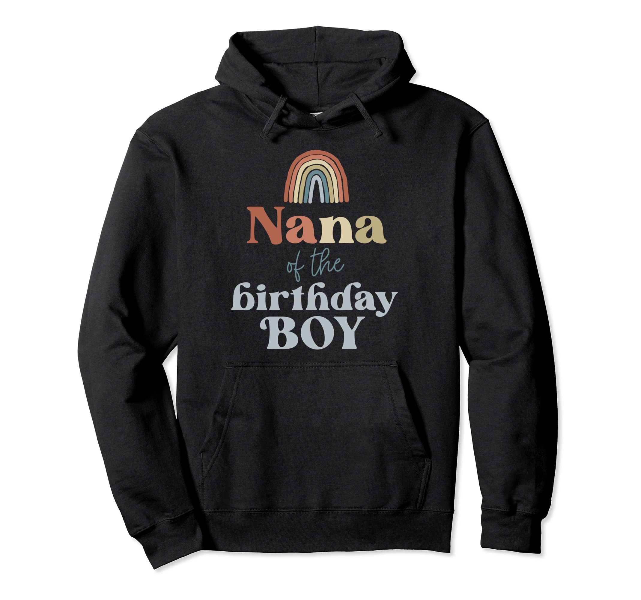 Nana Birthday Boho Rainbow Party Hoodie - Streetwear Style Men Women - T-Shirt, Sweatshirt, Hoodie