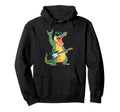 Funny Alligator Cartoon Guitar Player Hoodie - Trendy Graphic Men Women - T-Shirt, Sweatshirt, Hoodie
