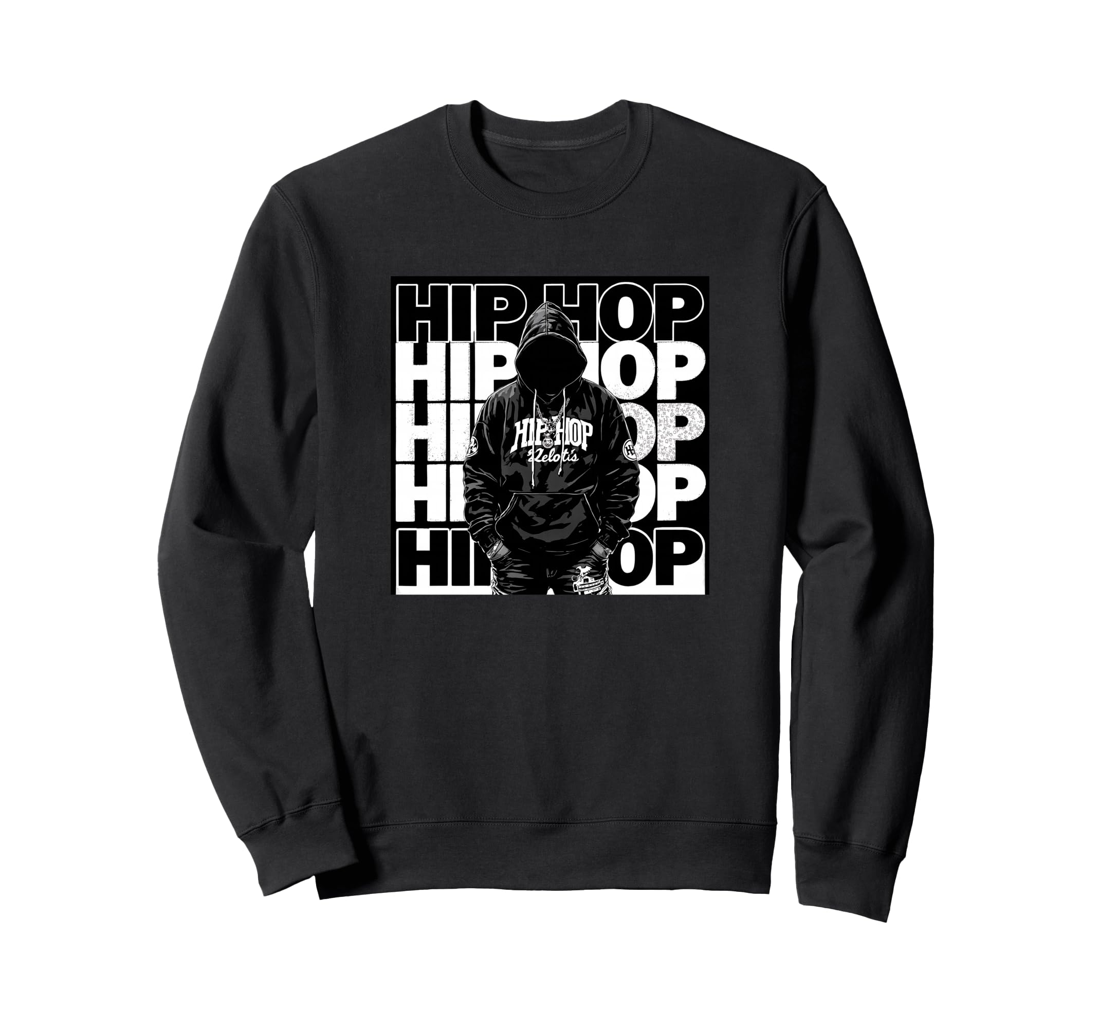 Old School Rapper Hip Hop Sweatshirt - Fun Novelty Design Men Women - T-Shirt, Sweatshirt, Hoodie