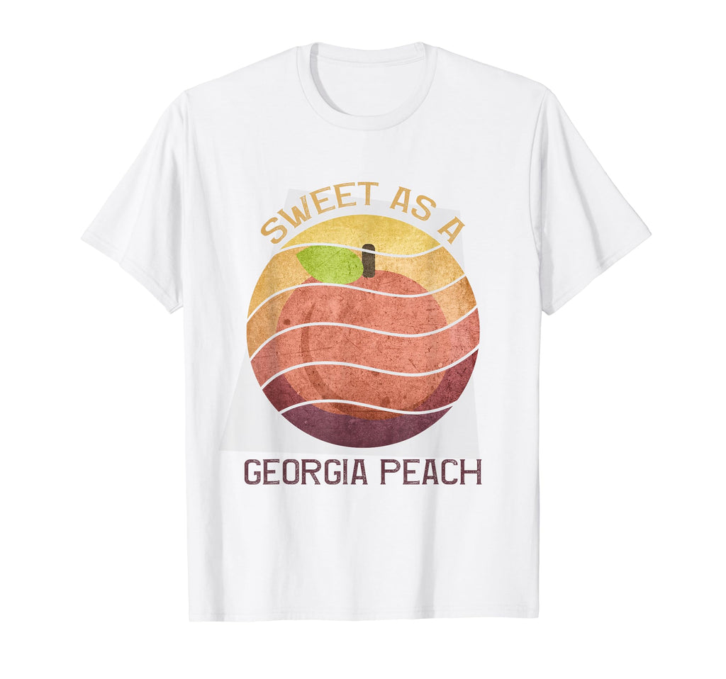 Sweet As Georgia Peach Grunge Sunset T-Shirt - Streetwear Style Unisex - T-Shirt, Sweatshirt, Hoodie