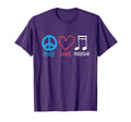 Drumline Marching Band Peace Love T-Shirt - Fun Novelty Design Unisex - T-Shirt, Sweatshirt, Hoodie