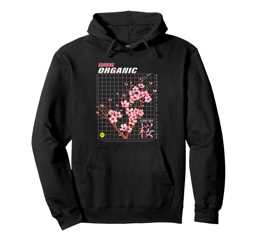 Japanese Cherry Blossom Aesthetic Hoodie - Custom Art Print Unisex - T-Shirt, Sweatshirt, Hoodie