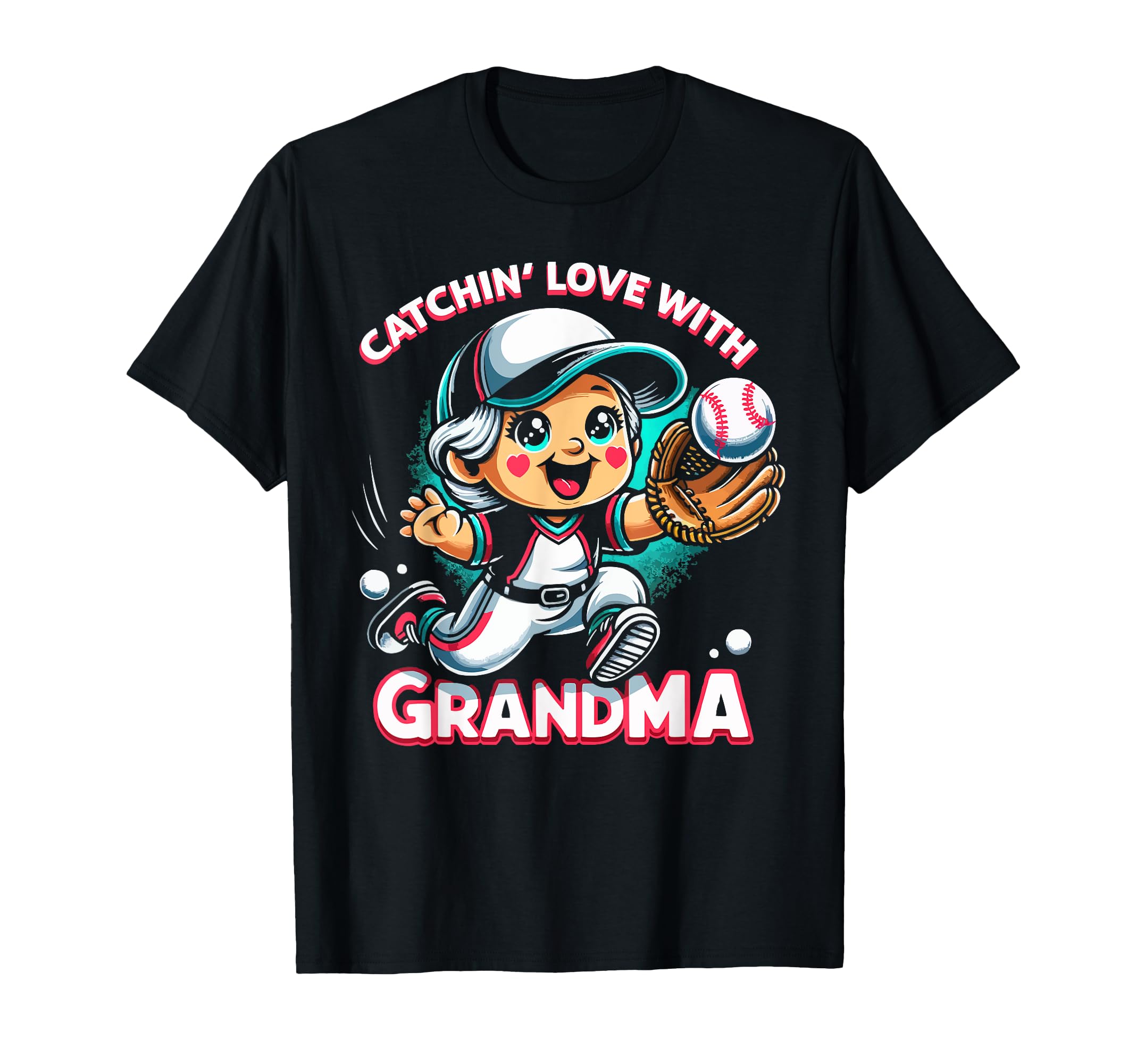 Baseball Grandma Grandmother Granny T-Shirt - Casual Everyday Wear Unisex - T-Shirt, Sweatshirt, Hoodie