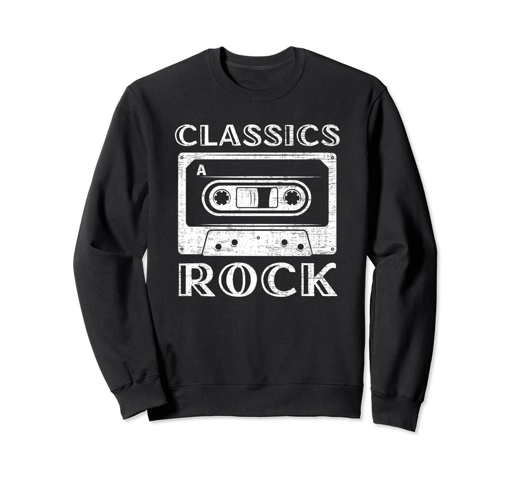 Classics Rock Audio Cassette Tape Sweatshirt - Minimalist Print Unisex - T-Shirt, Sweatshirt, Hoodie