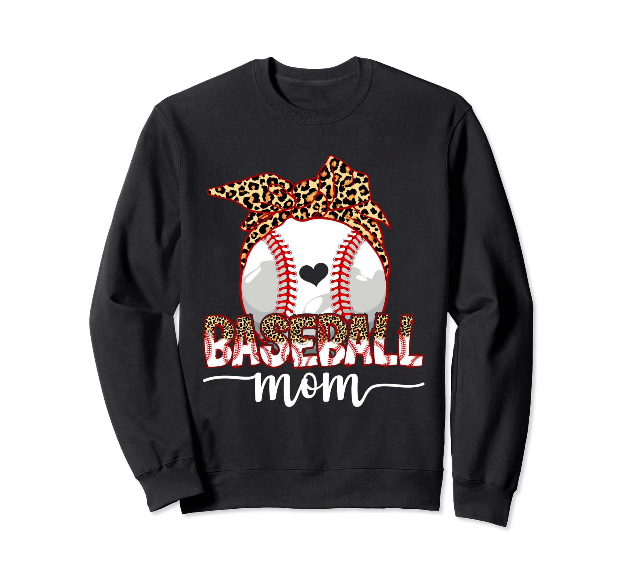 Leopard Baseball Baseball Mom Life Sweatshirt - Streetwear Style Men Women - T-Shirt, Sweatshirt, Hoodie