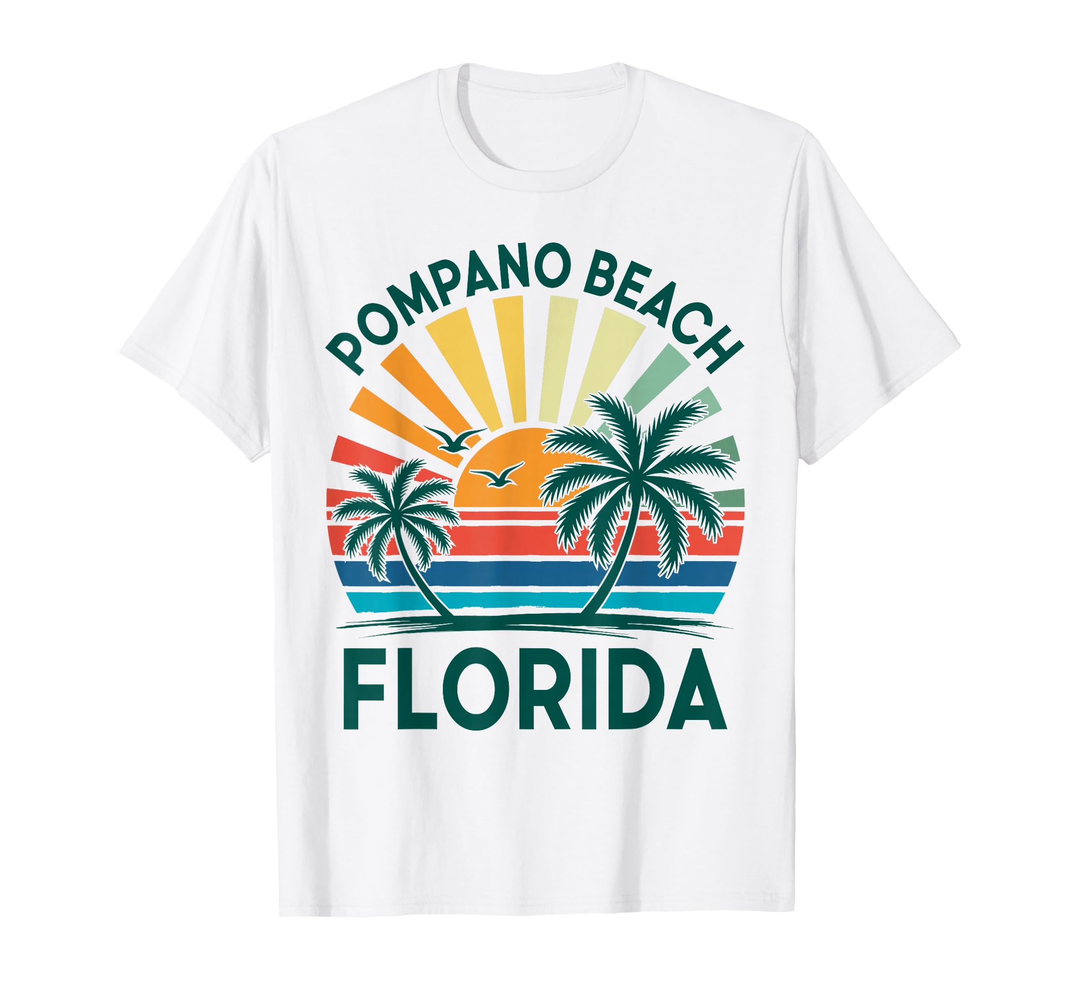 Pompano Beach Florida Vacation T-Shirt - Casual Everyday Wear for Adults - T-Shirt, Sweatshirt, Hoodie