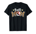 Ball Mom Leopard Baseball Soccer T-Shirt - Graphic Print for Adults - T-Shirt, Sweatshirt, Hoodie