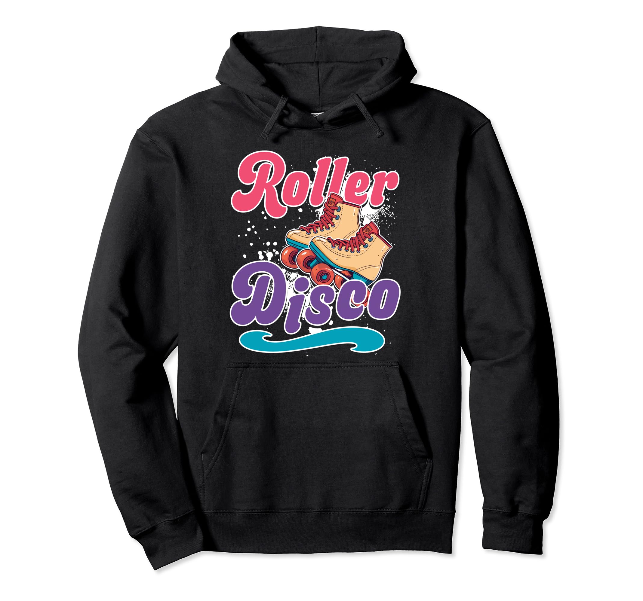 Roller Disco Skates Roller Skating Hoodie - Fun Novelty Design Men Women - T-Shirt, Sweatshirt, Hoodie