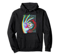 Creepy Weirdcore Eyeball Glitchy Hoodie - Fun Novelty Design Unisex - T-Shirt, Sweatshirt, Hoodie