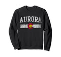 Aurora Colorado Flag Home Sweatshirt - Casual Everyday Wear for Adults - T-Shirt, Sweatshirt, Hoodie