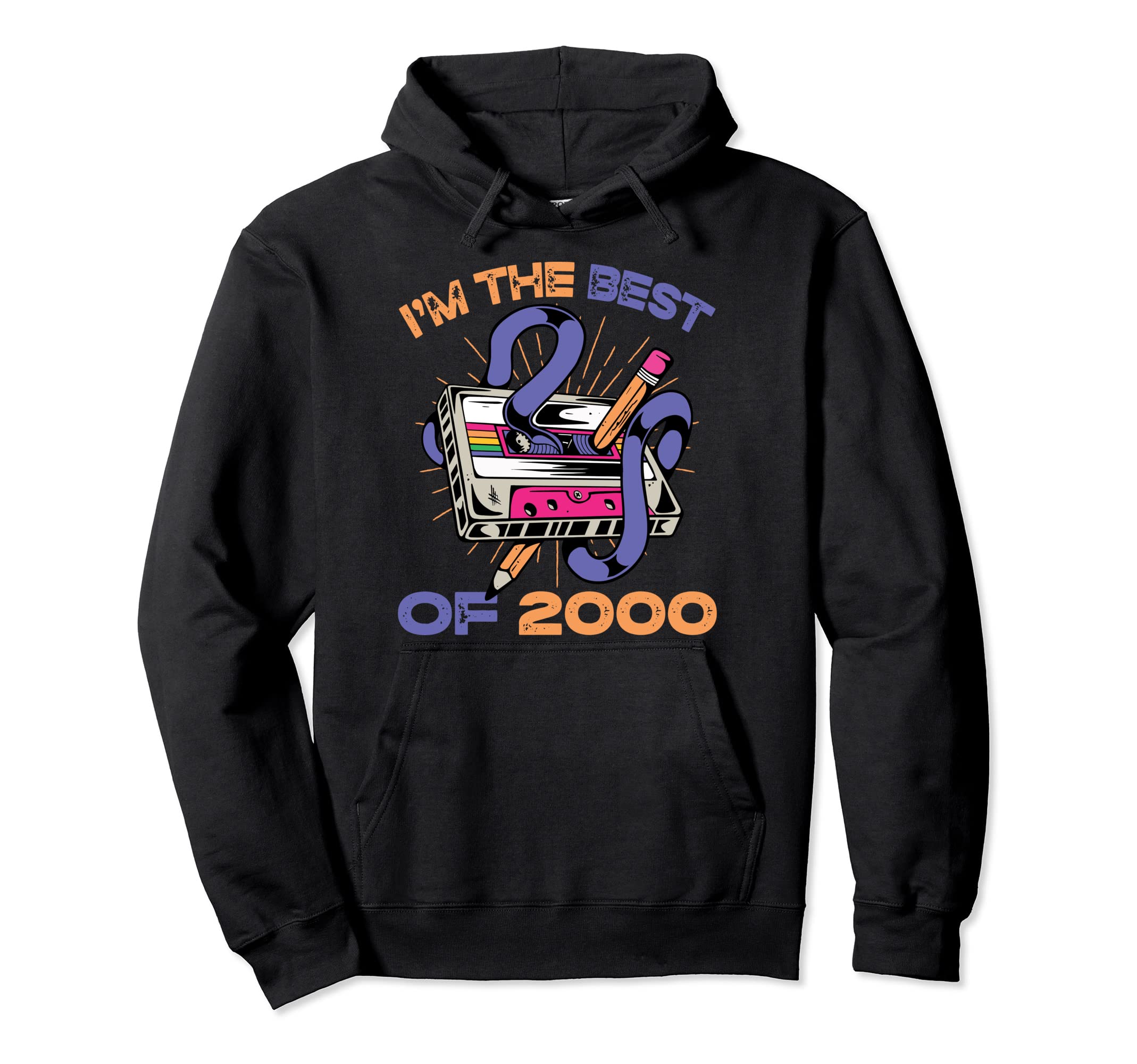Im Best 2000 Cassette Tape Music Hoodie - Minimalist Print Men Women - T-Shirt, Sweatshirt, Hoodie