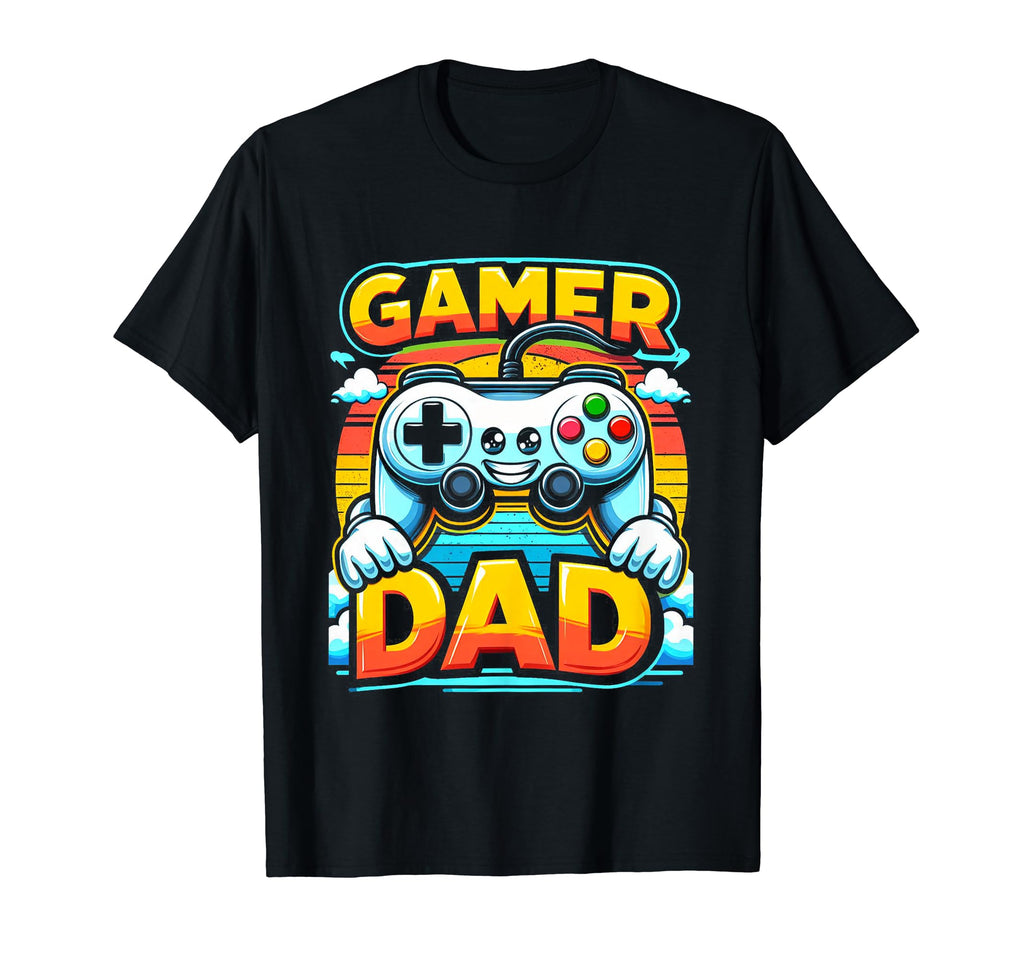 Gamer Dad Game Controller Gaming Video T-Shirt - Aesthetic Graphic Unisex - T-Shirt, Sweatshirt, Hoodie
