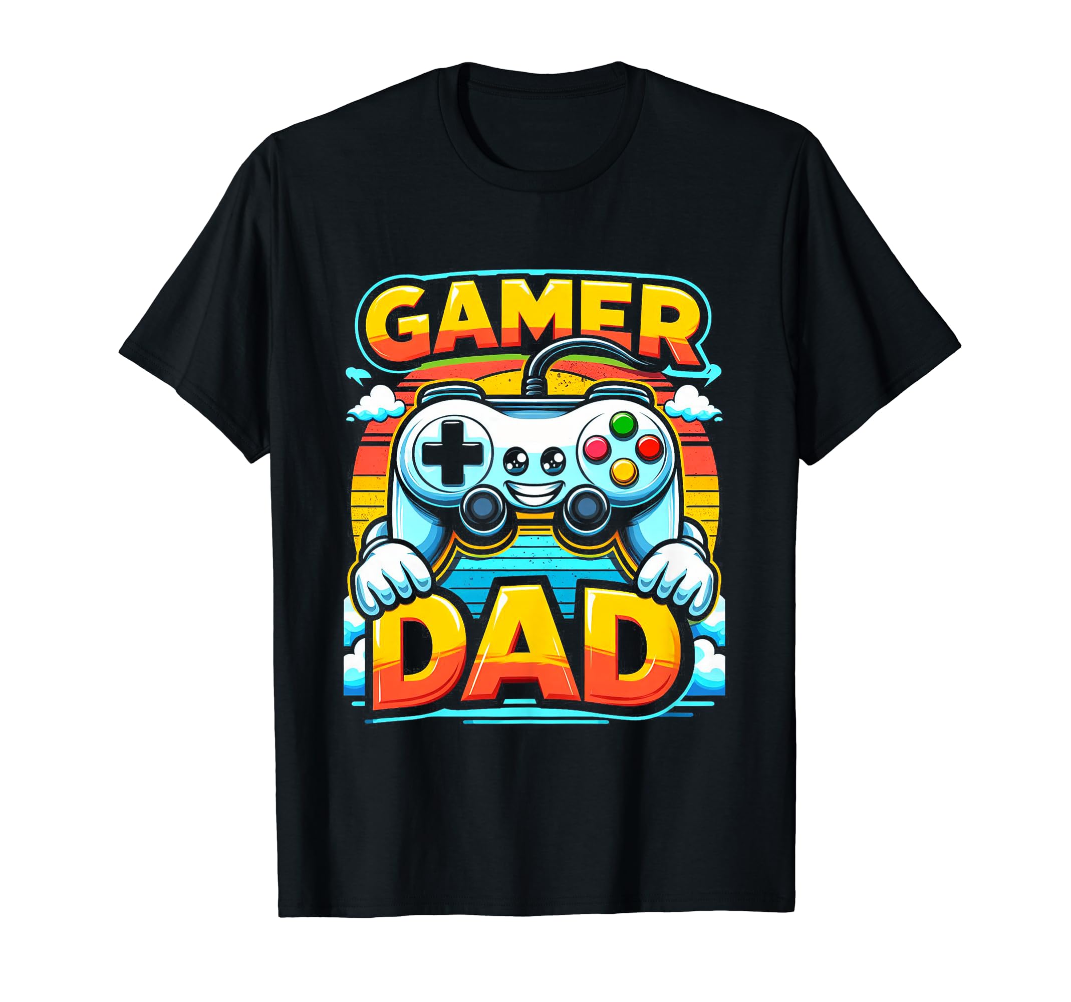 Gamer Dad Game Controller Gaming Video T-Shirt - Aesthetic Graphic Unisex - T-Shirt, Sweatshirt, Hoodie