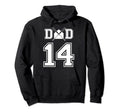Number 14 Players Biggest Fan Baseball Or Hoodie - Minimalist Print Unisex - T-Shirt, Sweatshirt, Hoodie