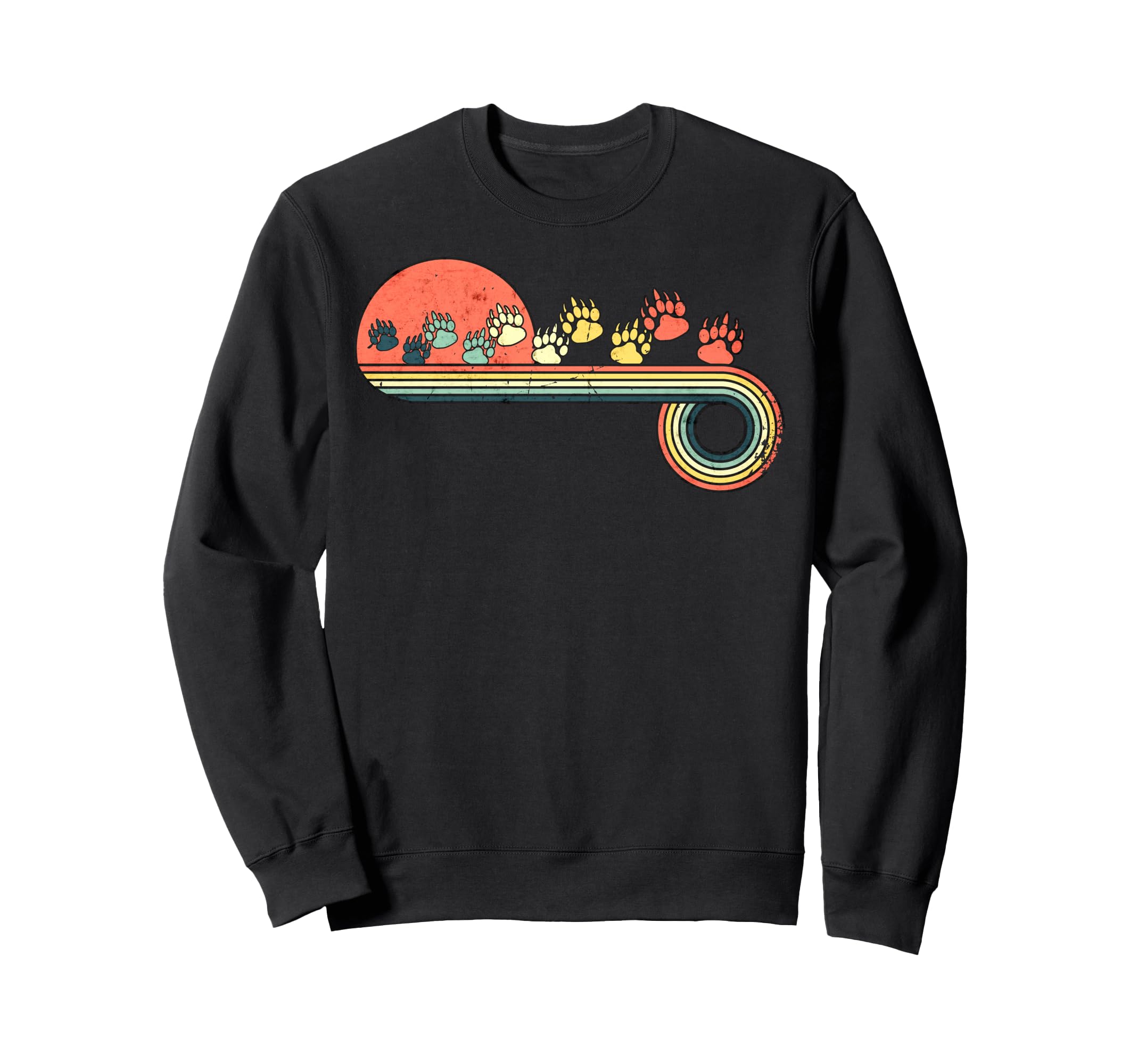 Glutton Footprint Tracks Sunset Sweatshirt - Custom Art Print Unisex - T-Shirt, Sweatshirt, Hoodie