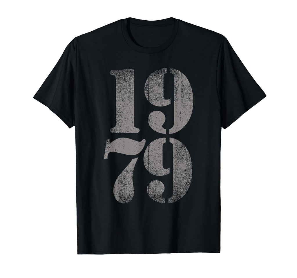 1979 Birth Year Distressed Birthday T-Shirt - Custom Art Print for Adults - T-Shirt, Sweatshirt, Hoodie