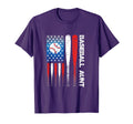 Patriotic American Flag Baseball Aunt T-Shirt - Novelty Apparel for Adults - T-Shirt, Sweatshirt, Hoodie