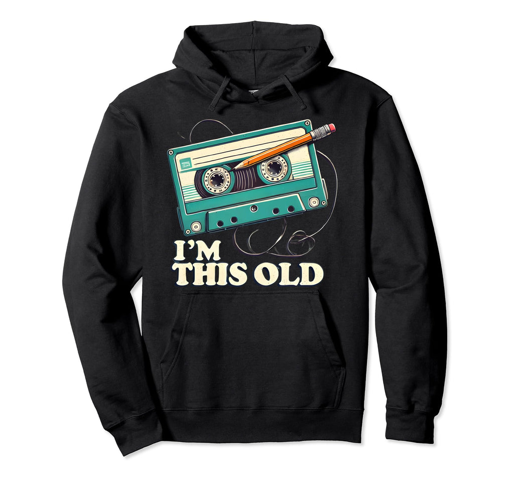 Cassette Tape Pencil Hoodie - Graphic Print for Adults - T-Shirt, Sweatshirt, Hoodie