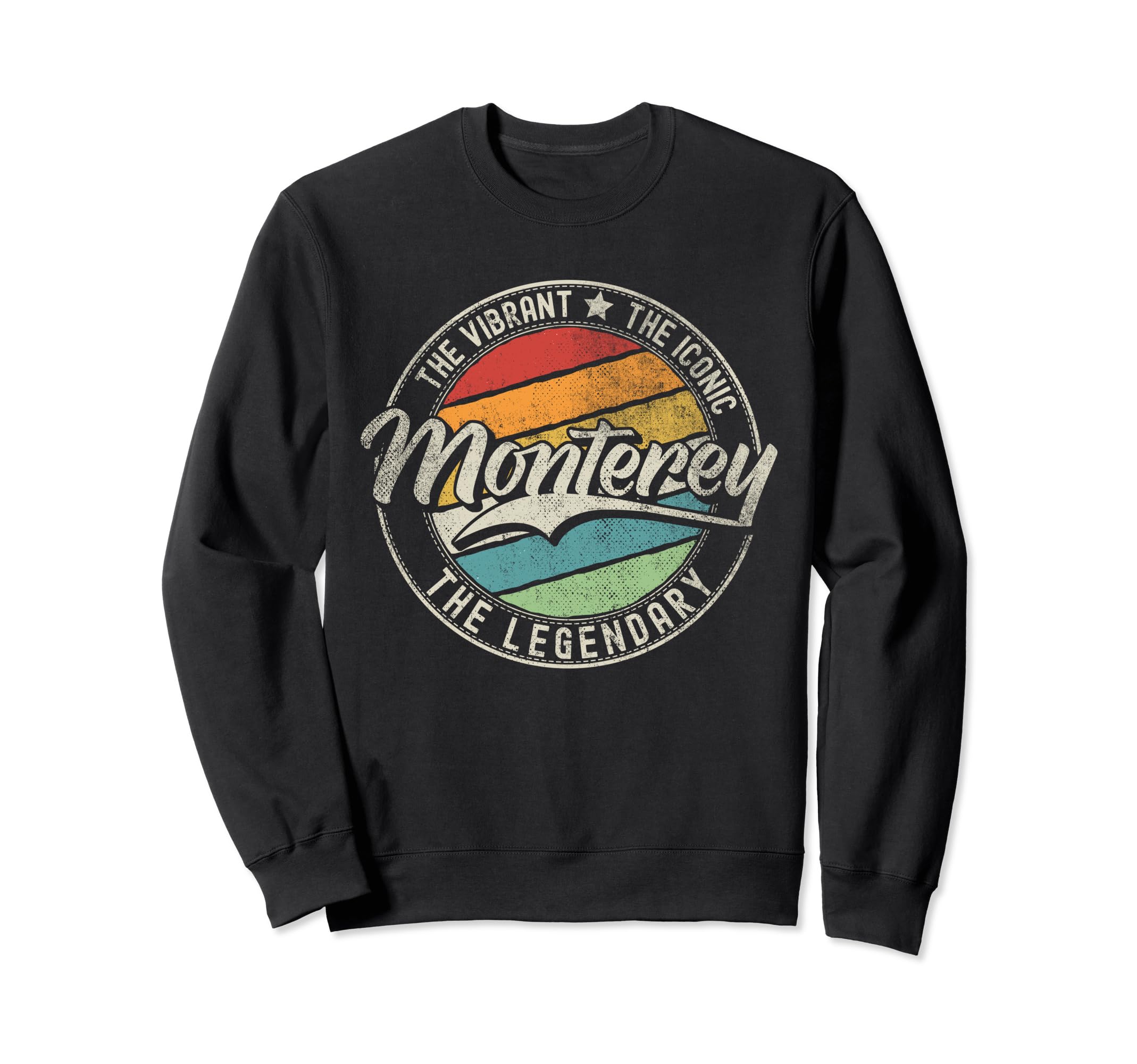 Monterey Ca California Distressed Sweatshirt - Novelty Apparel Men Women - T-Shirt, Sweatshirt, Hoodie