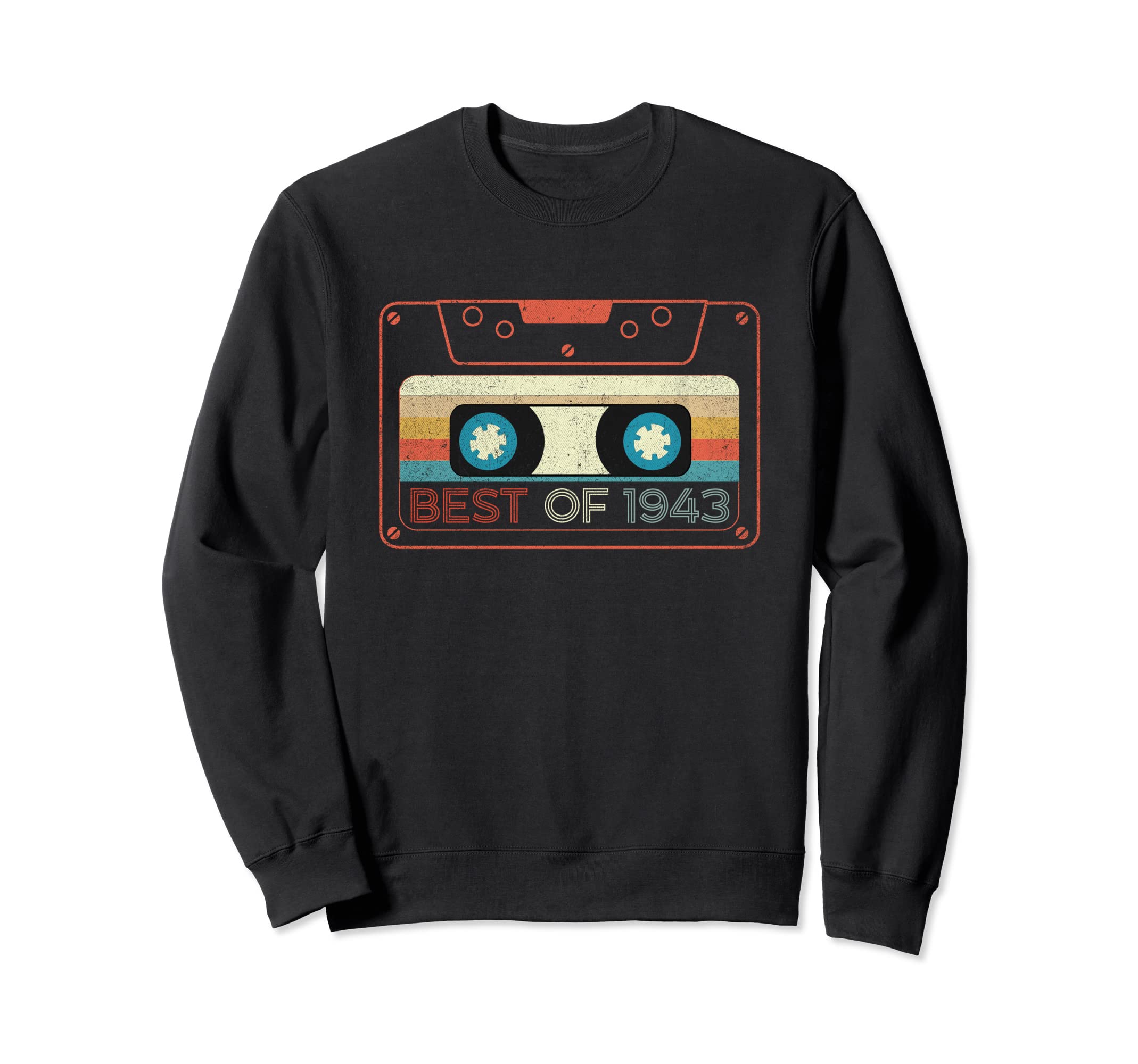 Best 1943 Cassette Tape Year Birth Sweatshirt - Novelty Apparel Unisex - T-Shirt, Sweatshirt, Hoodie