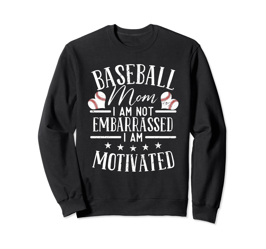 Funny Baseball Funny Baseball Mom Sweatshirt - Unique Graphic for Adults - T-Shirt, Sweatshirt, Hoodie