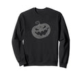 Scary Halloween Pumpkin Dark Sweatshirt - Casual Everyday Wear Men Women - T-Shirt, Sweatshirt, Hoodie