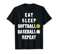 Softball Baseball Repeat Ball Mom Dad T-Shirt - Novelty Apparel for Adults - T-Shirt, Sweatshirt, Hoodie