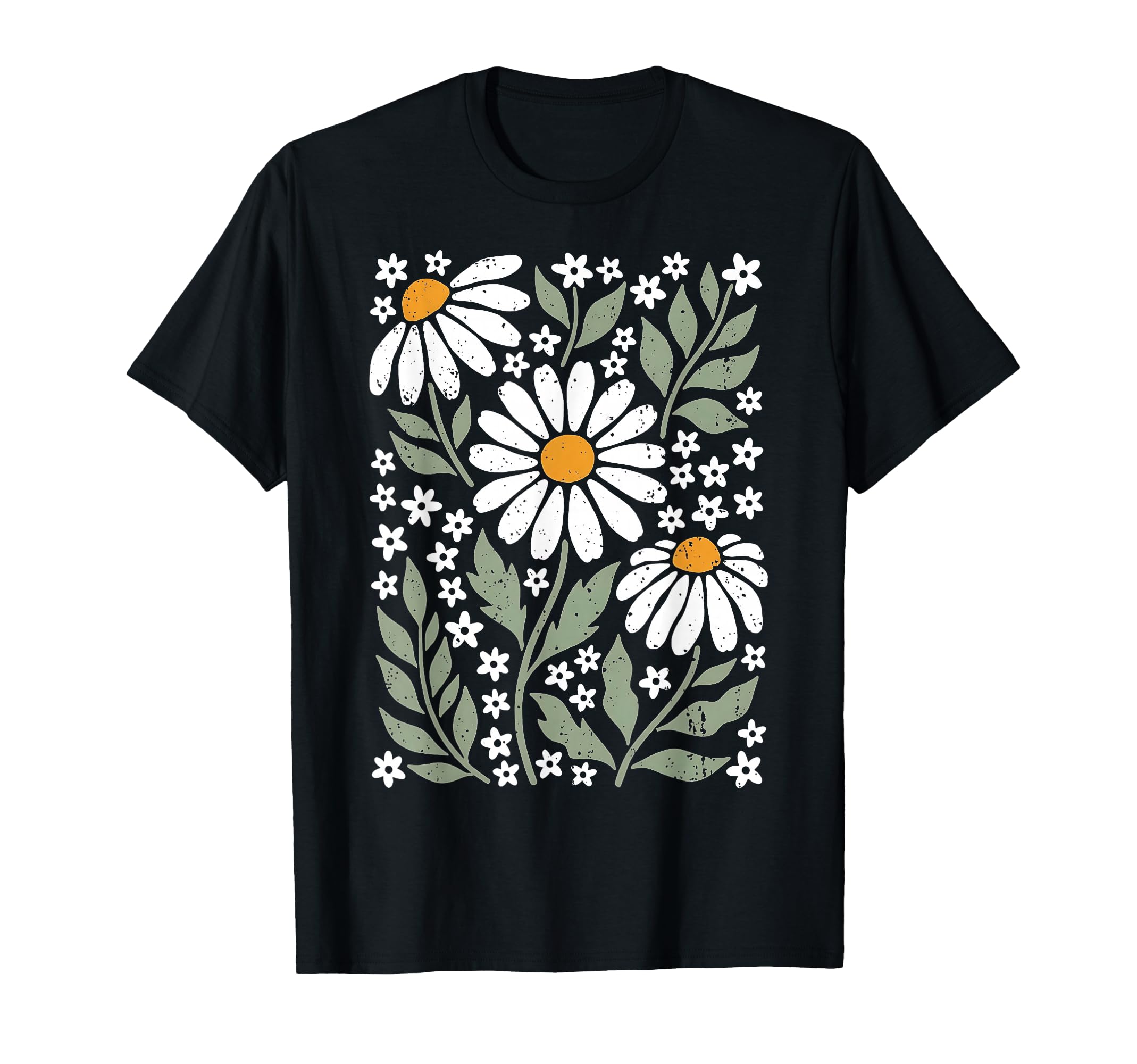 Boho Daisy Flower Colors Botanical T-Shirt - Aesthetic Graphic Men Women - T-Shirt, Sweatshirt, Hoodie