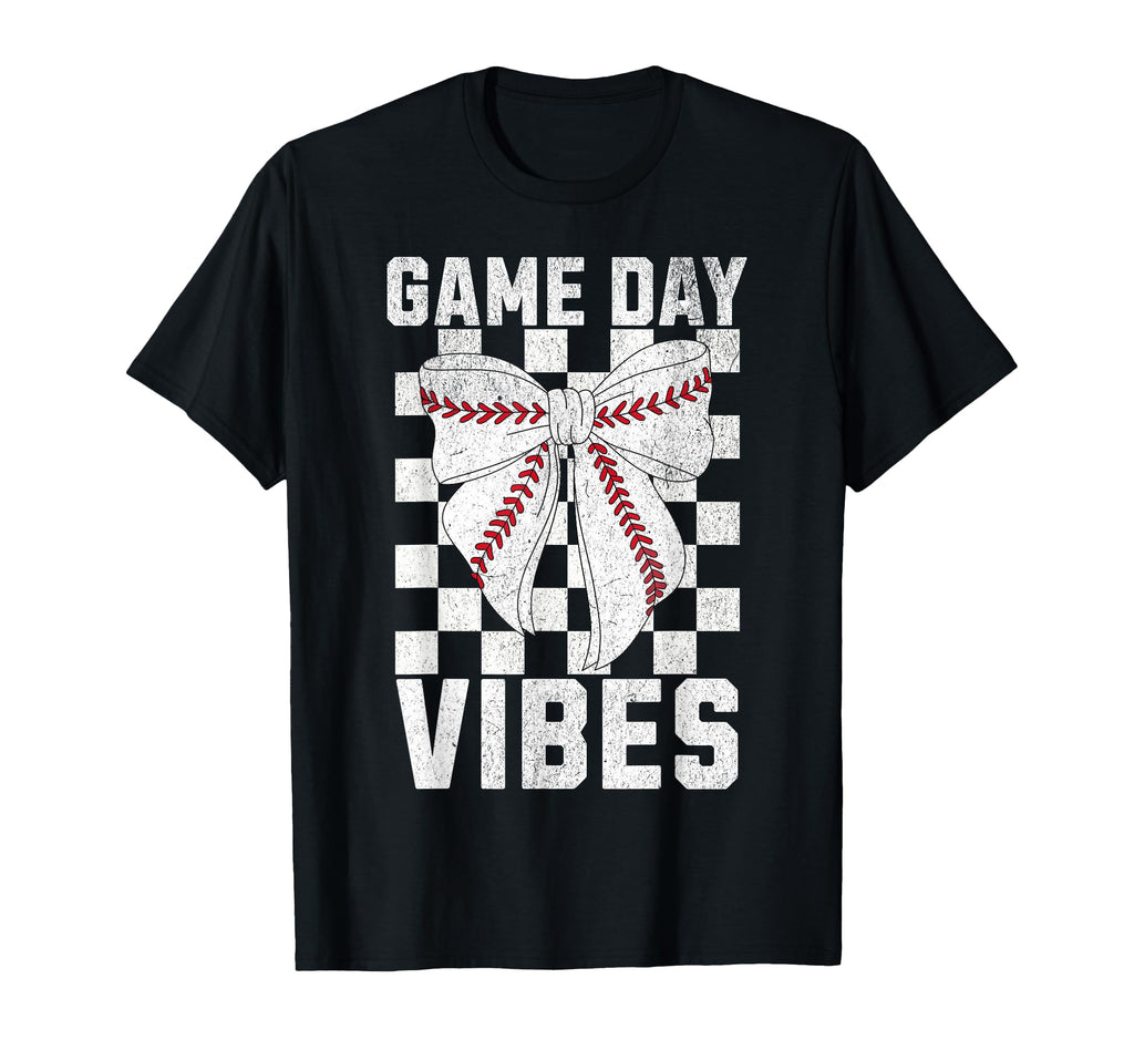 Game Day Vibes Coquette Bow Baseball T-Shirt - Streetwear Style Men Women - T-Shirt, Sweatshirt, Hoodie
