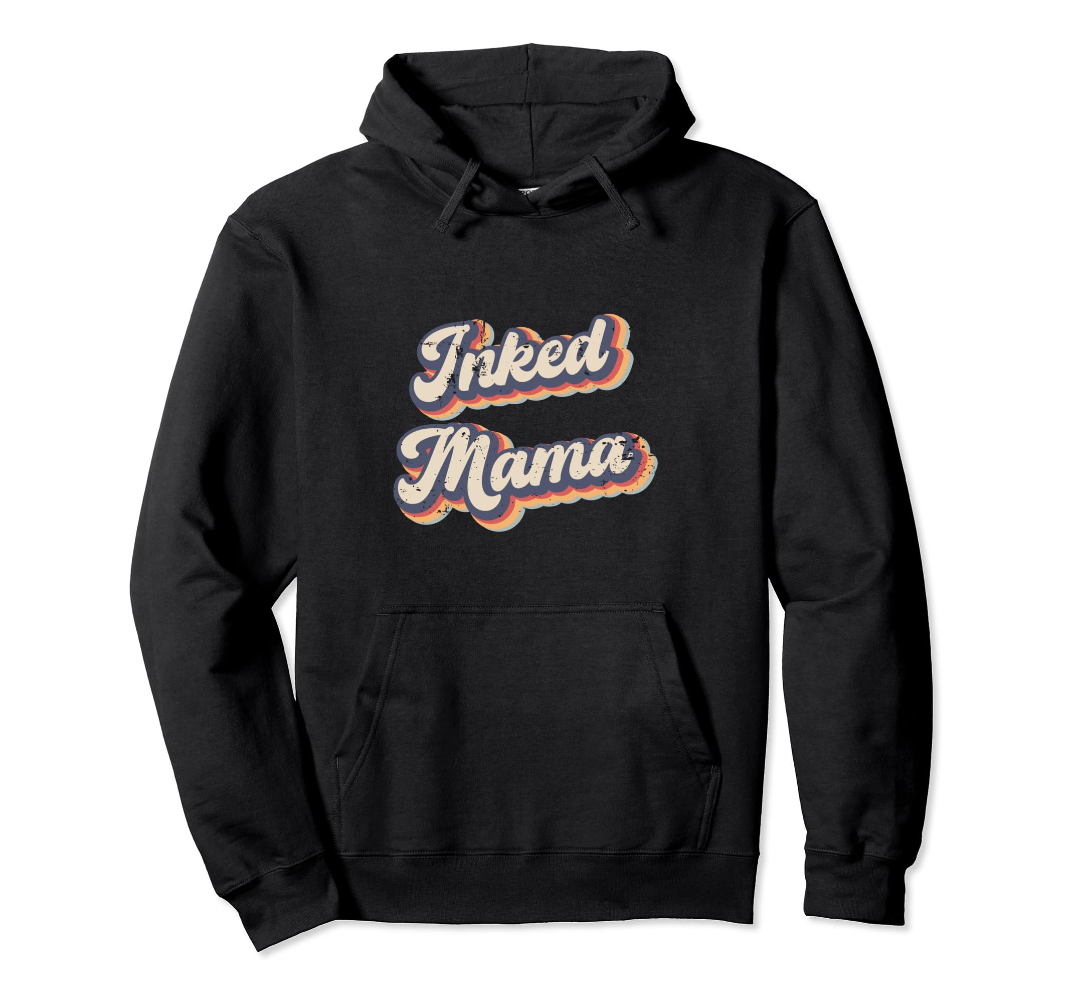 Inked Mama Tattooed Rainbow Hoodie - Graphic Print for Adults - T-Shirt, Sweatshirt, Hoodie