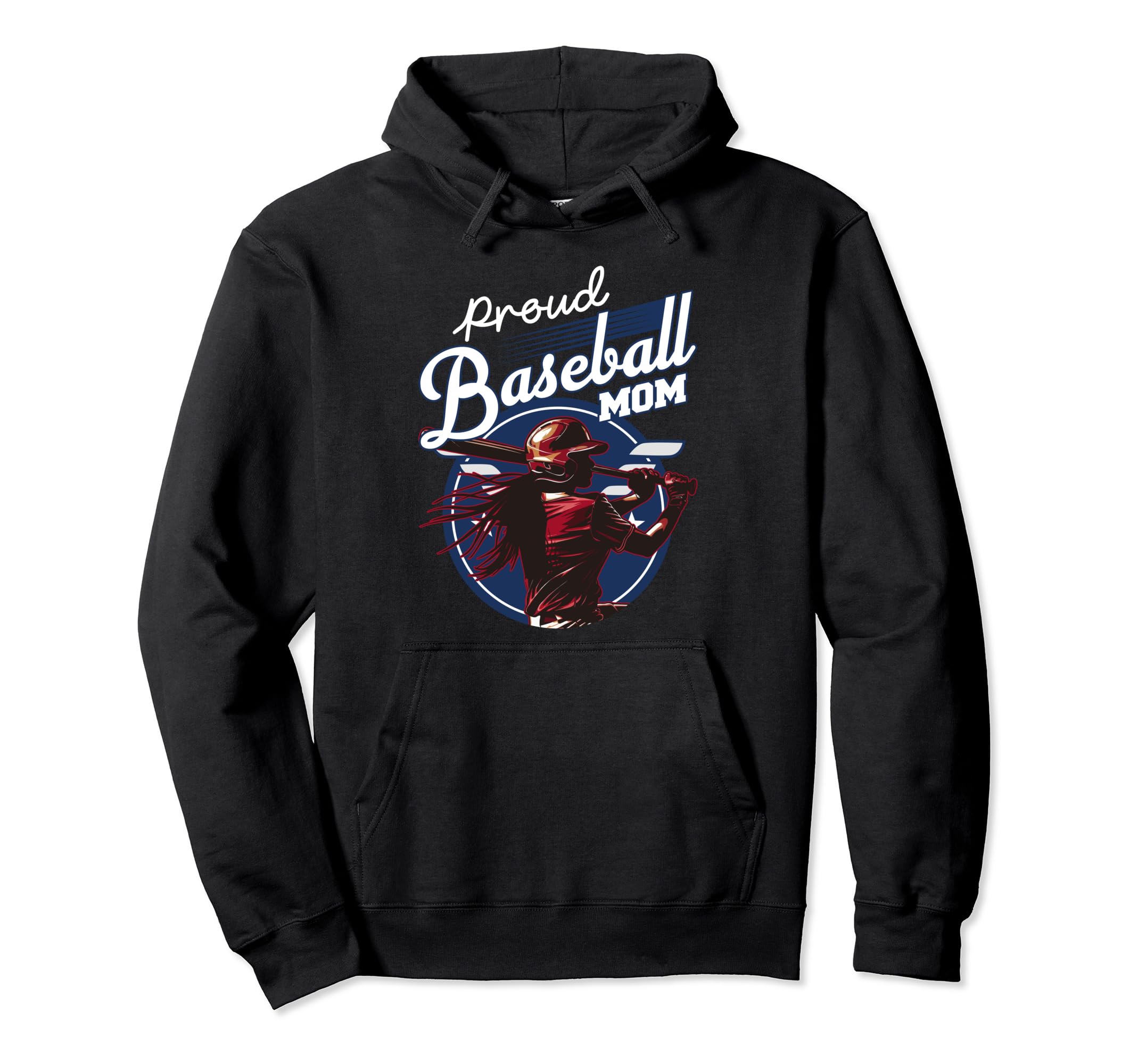Proud Baseball Mom Sports Mothers Day Hoodie - Custom Art Print Unisex - T-Shirt, Sweatshirt, Hoodie