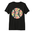 Floral Flower Baseball Player Mom T-Shirt - Casual Everyday Wear Unisex - T-Shirt, Sweatshirt, Hoodie