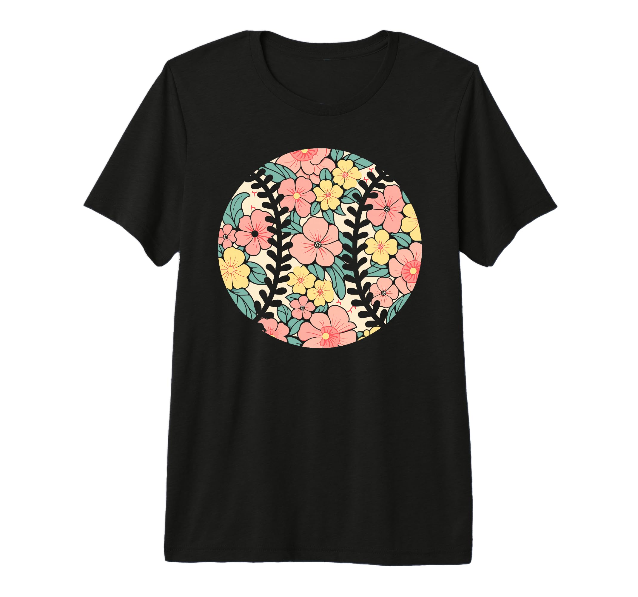 Floral Flower Baseball Player Mom T-Shirt - Casual Everyday Wear Unisex - T-Shirt, Sweatshirt, Hoodie