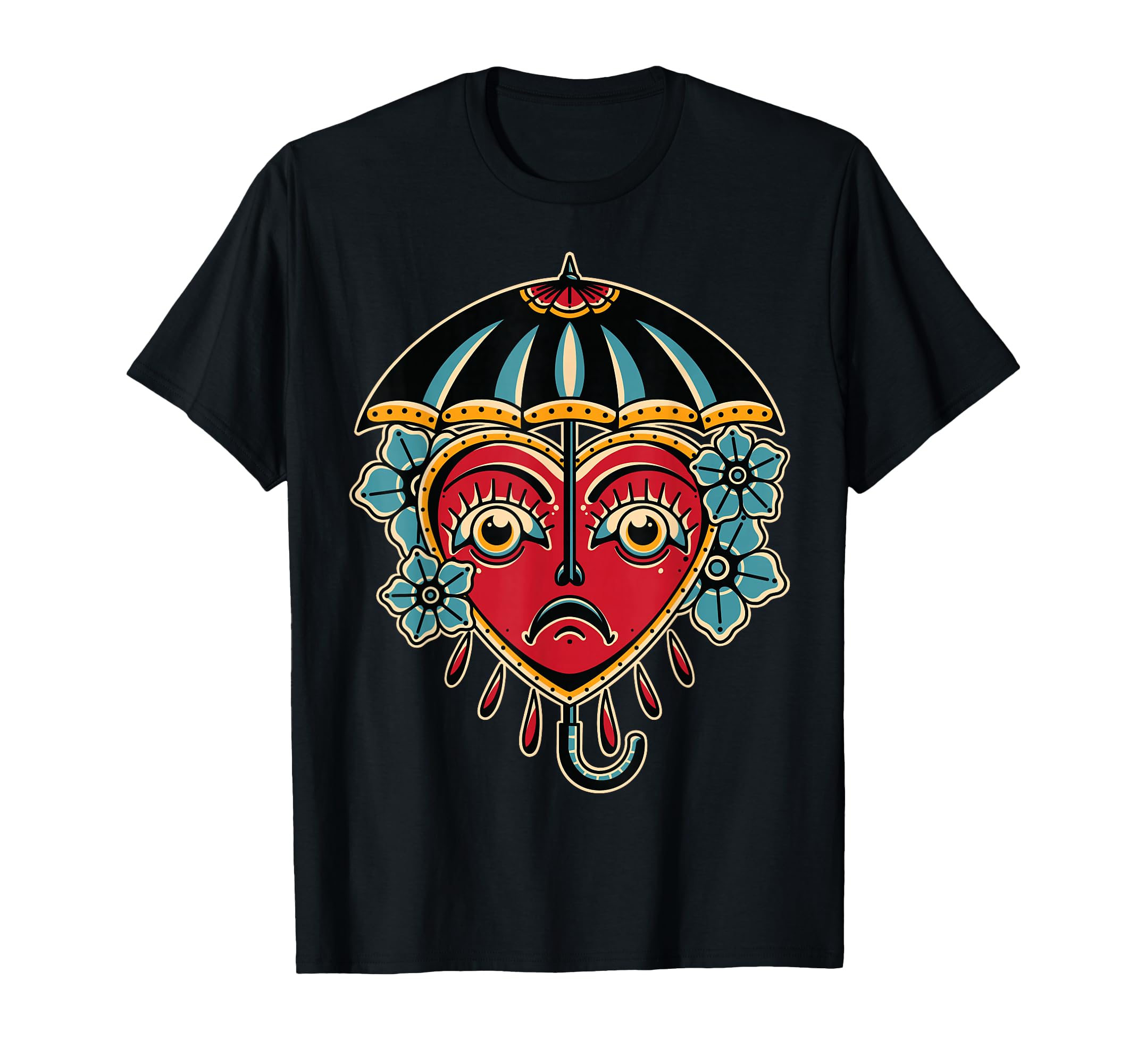 Umbrella American Traditional Tattoo Ink T-Shirt - Streetwear Style Unisex - T-Shirt, Sweatshirt, Hoodie