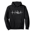 Roller Skates Heartbeat Roller Skaters Hoodie - Minimalist Print Unisex - T-Shirt, Sweatshirt, Hoodie