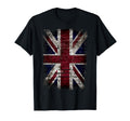 Grunge British Flag Uk Distress Punk T-Shirt - Streetwear Style Unisex - T-Shirt, Sweatshirt, Hoodie