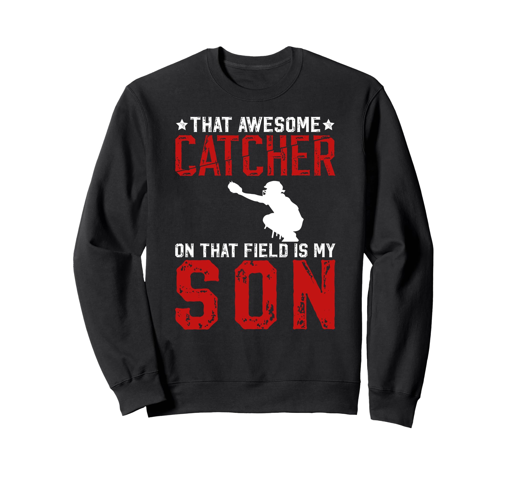 Baseball Catcher Dad Proud Sweatshirt - Aesthetic Graphic Men Women - T-Shirt, Sweatshirt, Hoodie