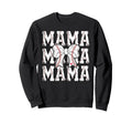 Baseball Mama Coquette Bow Sweatshirt - Novelty Apparel for Adults - T-Shirt, Sweatshirt, Hoodie