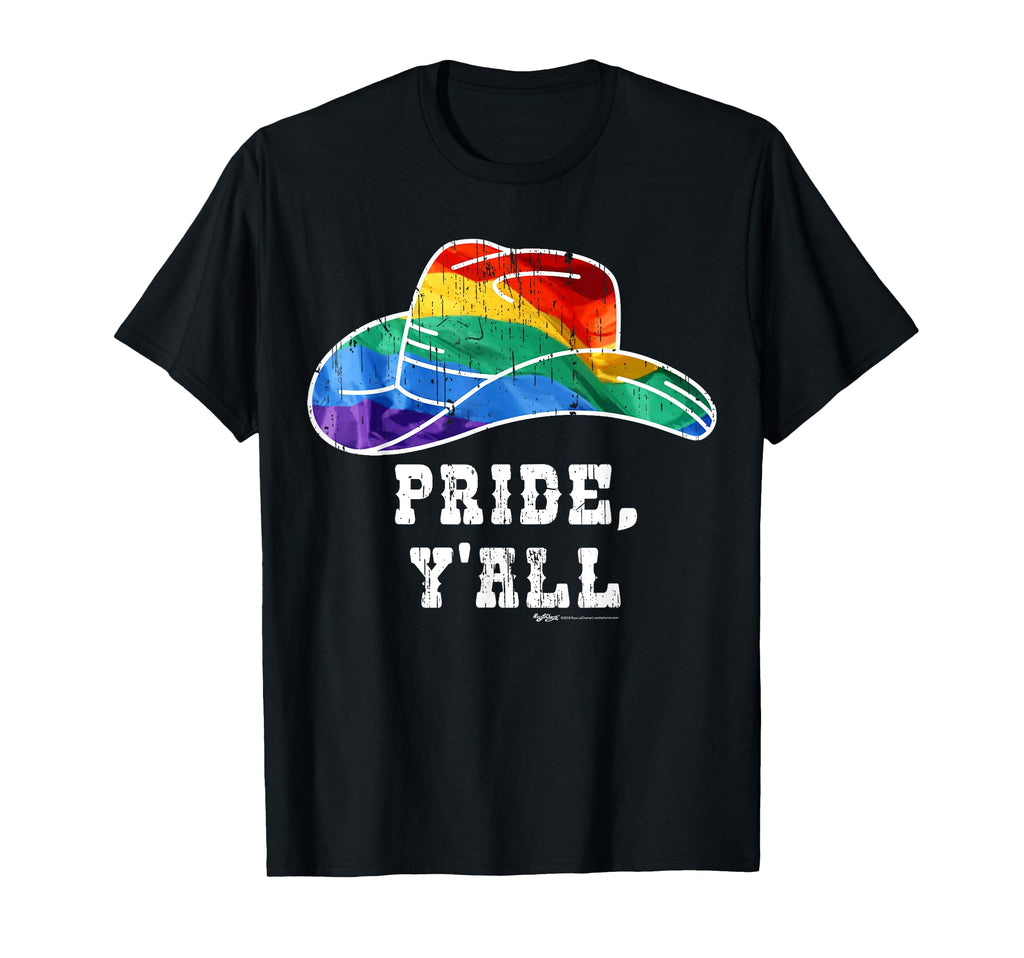 Pride Yall Gay Pride Lgbt Rainbow T-Shirt - Novelty Apparel for Adults - T-Shirt, Sweatshirt, Hoodie