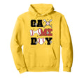 Baseball Game Day Bow And Heart Baseball Hoodie - Aesthetic Graphic Unisex - T-Shirt, Sweatshirt, Hoodie