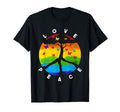 Pride Month Peace Love Lgbt Gift Peace T-Shirt - Aesthetic Graphic Unisex - T-Shirt, Sweatshirt, Hoodie