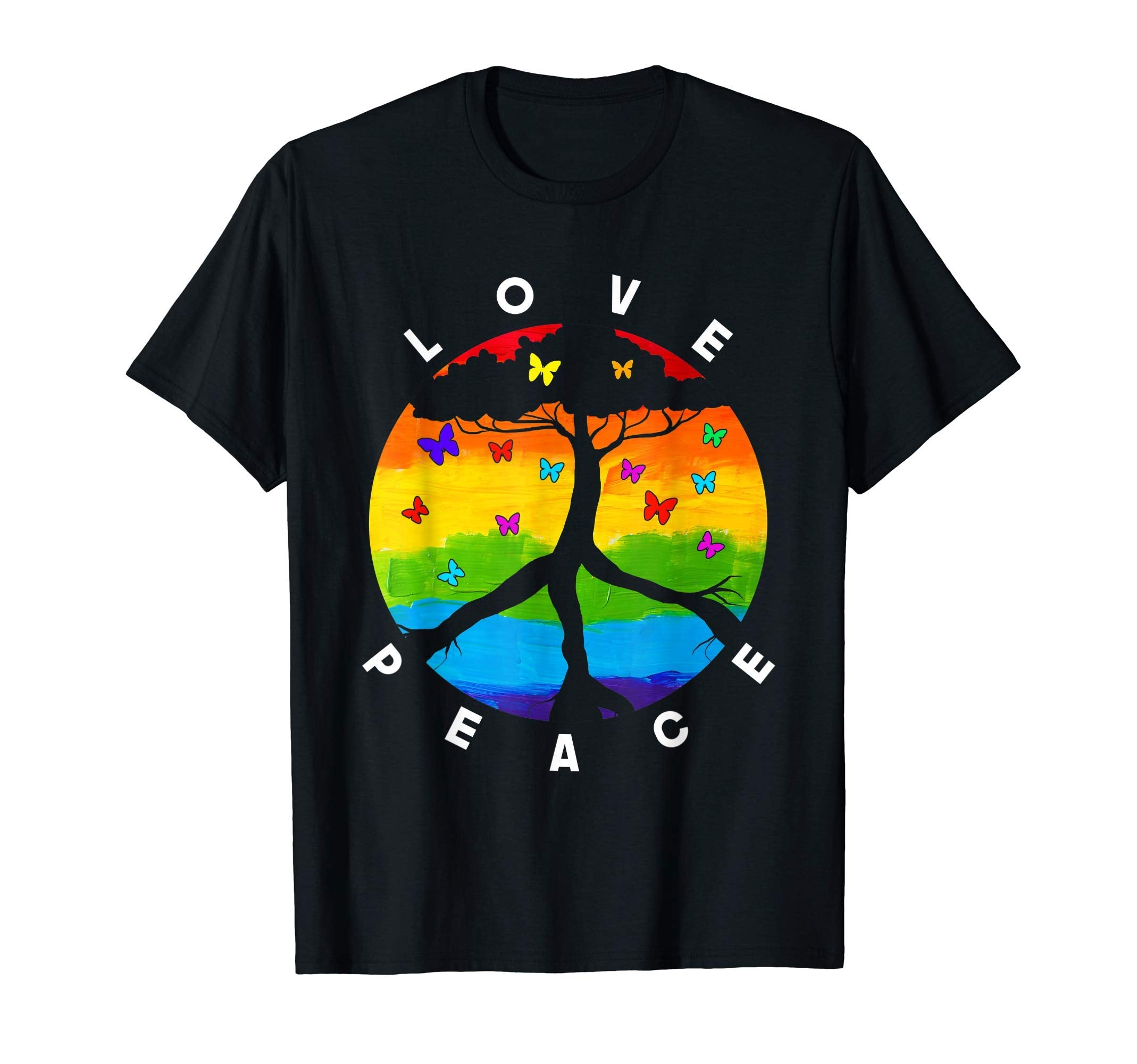 Pride Month Peace Love Lgbt Gift Peace T-Shirt - Aesthetic Graphic Unisex - T-Shirt, Sweatshirt, Hoodie