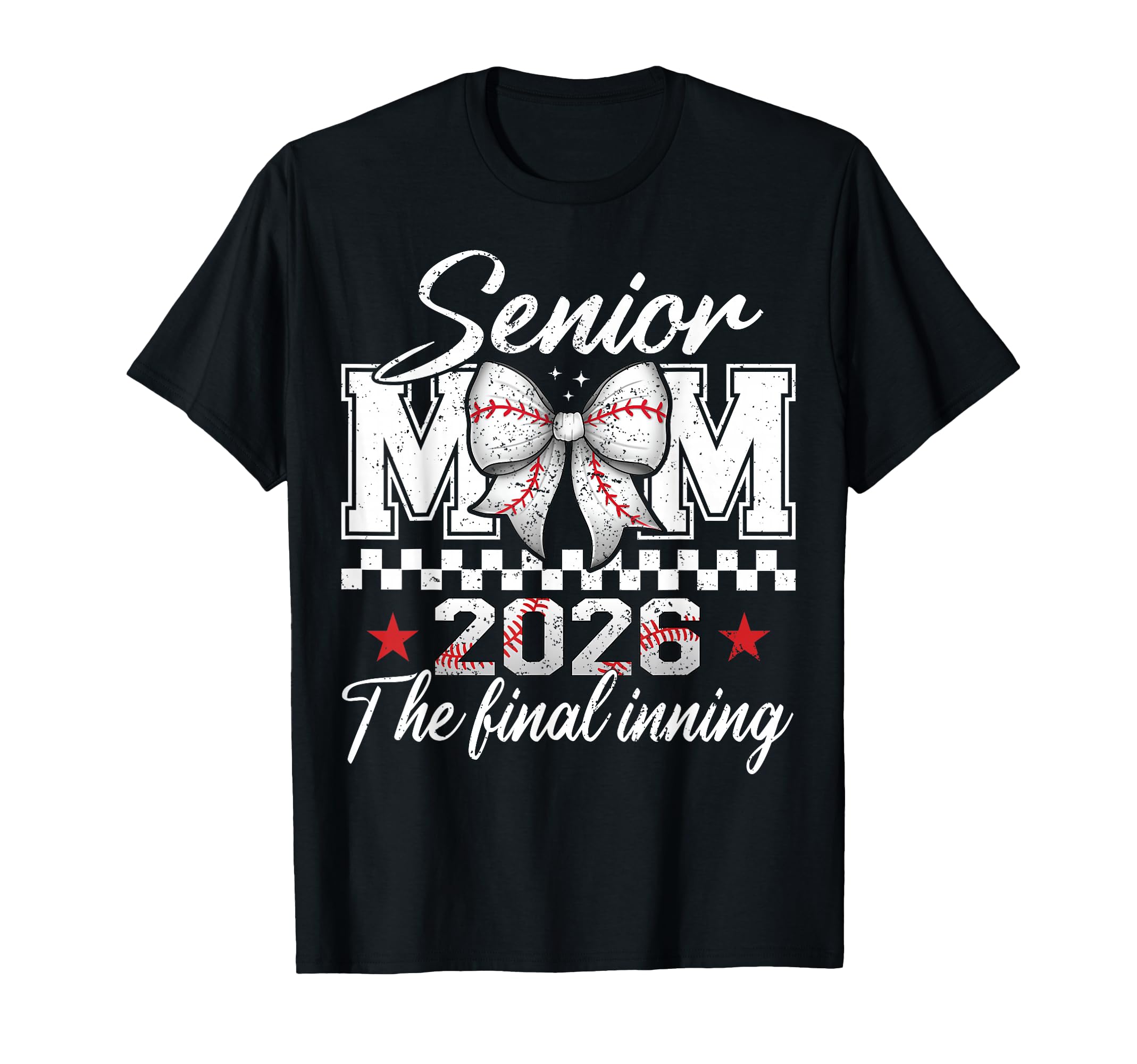 Baseball Senior Mom 2026 Final Inning T-Shirt - Minimalist Print Unisex - T-Shirt, Sweatshirt, Hoodie
