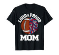 Loud Proud Football Cheerleader Mom T-Shirt - Graphic Print for Adults - T-Shirt, Sweatshirt, Hoodie